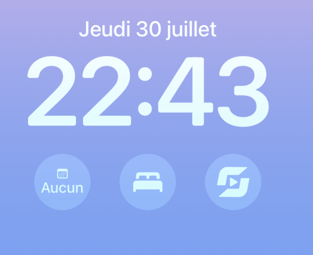 Leexi button on the lock screen