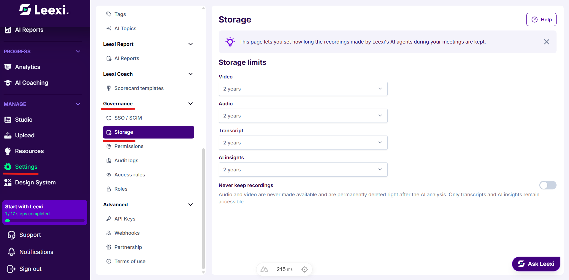 Storage-page