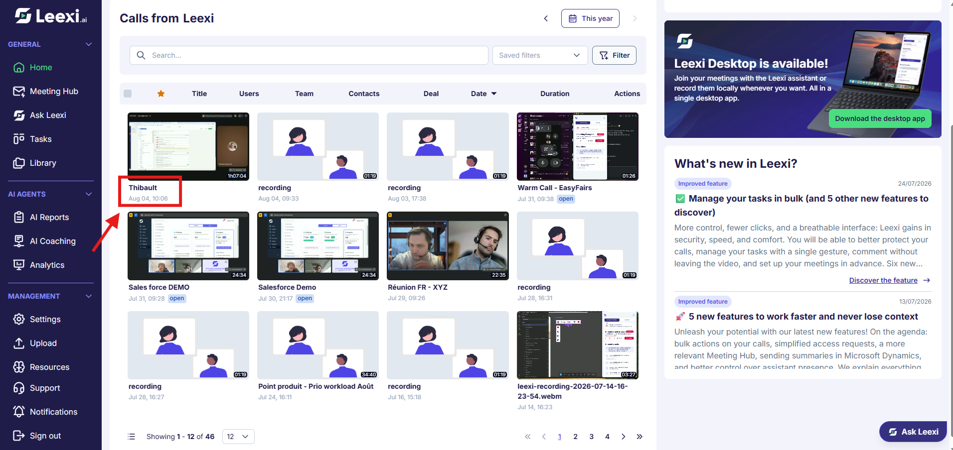 Go-into-specific-call-home-page