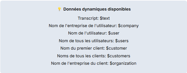 Exemple de structure de prompt