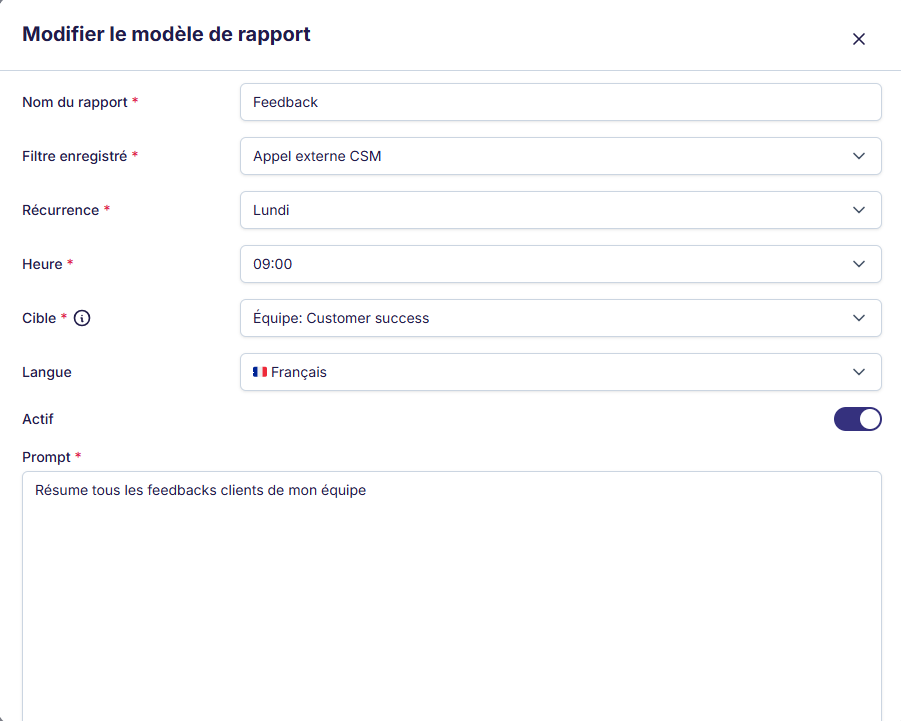 Vue rapport IA