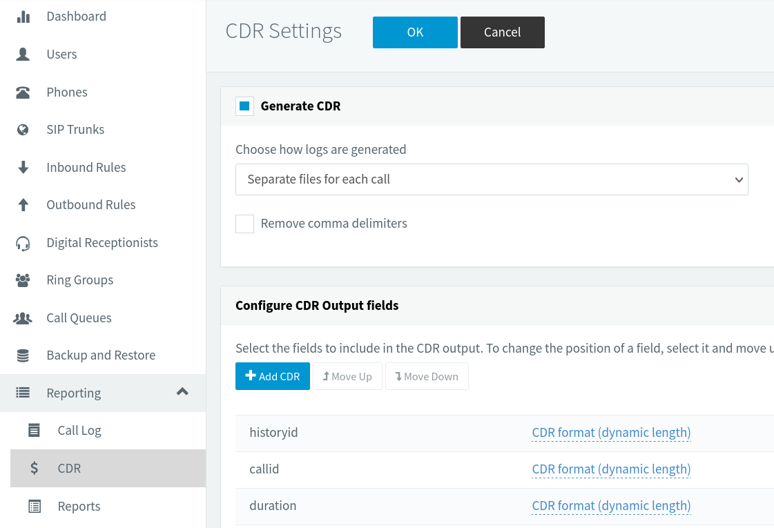 Activation des CDR dans 3CX